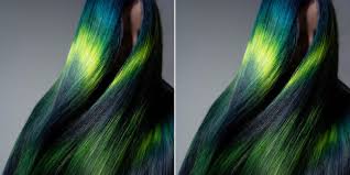 Dark colors show up better. Colorist Created Aurora Australis Hair With Blue Green And Yellow Hair Dye See Photo Allure