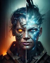 Prompt: Insanely detailed photograph of cyborg, in a thunderstorm intricate  face and hyperdetailed painting by Ismail Inceoglu Huang Guangjian and Dan  Witz CGSociety Brush Central fantasy art 8K resolution HDR : r/aiArt