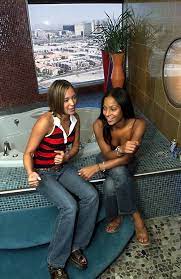 Brynn real world las vegas. Shown In The Bathroom Of The Penthouse Suite Mtv S Real World Las Vegas Cast Members Brynn 21 Left And Irulan 22 No Last Names Per The Show S Policy Talk About Their Experiences