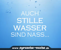 Auch Stille Wasser Sind Nass Sprüche Suche