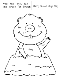 The story goes that on february 2, groundhog day, the groundhog emerges from its burrow. Free Printable Groundhog Day Coloring Pages
