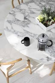 5 piece marble dining table set 4 chairs kitchen dining room breakfast nook us. 11 White Marble Dining Tables We Love