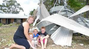 CLOSE CALL: Lucky escape for family during freak storm
