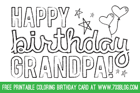 Seasons and celebrations coloring book. Dad Grandpa Printable Coloring Birthday Cards Inspiration Made Simple