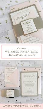 We Love These Unique Blush And Gold Glitter Wedding Invitations Click To Order The Fun Wedding Invitations Wedding Invitations Diy Glitter Wedding Invitations