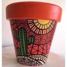 Ollas De Barro Pintadas A Mano N 10 140 00 En Mercado Libre Decoracion De Macetas Barro Decoracion Libre Mace 2020 Cicek Saksisi Saksi Bohem Boyama