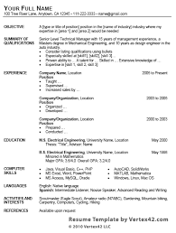 Cv format, order and layout: Free Resume Template For Microsoft Word