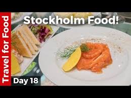Swedish Food In Stockholm Melt In Your Mouth Dill Cured Salmon Youtube Swedish Recipes Food Stockholm Food