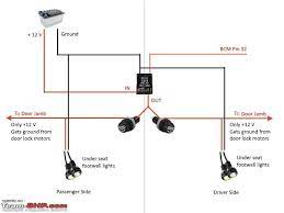 Here is my wiring diagram ( third photo) and instructions no lite is shining on photo eye redbecome electrified to feed black wire of whatever trying to turn on and all whites get tied together. Diy Puddle Lamps Footwell Lights For The Linea T Jet Team Bhp