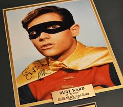 BURT WARD Signed Autograph + Piece of Robin Costume, Framed, COA Uacc,  Batman 1966-68