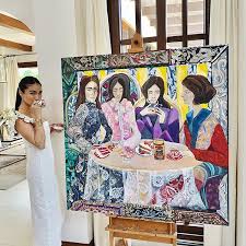 Heart evangelista just unveiled a beautiful painting that reportedly took her two years to finish. Heart Evangelista Heart Evangelista Heart Evangelista Painting Painting
