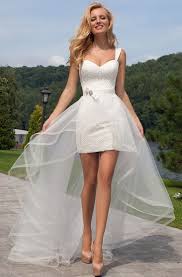 For outdoor wedding it is better to choose a short wedding dresses. Short White Wedding Dresses Short Bridal Gowns Dressafford