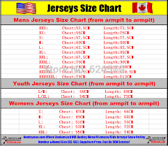 Reebok Youth Jersey Size Chart Nhl Www Bedowntowndaytona Com