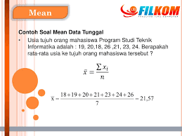 Median data berkelompok pada data tunggal, penghitungan median cukup mudah. Pertemuan Ke 3 Distribusi Frekuensi Dan Ukuran Pemusatan Ppt Download