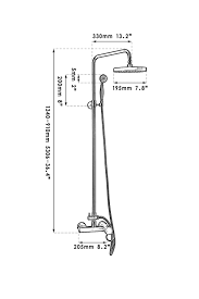 Oil Rubbed Bronze Finished Wall Mount Big Rain Shower Set Mixer Faucet Bathroom Adjust Height Handheld Shower Bathtub Mi Bathroom Faucets Faucet Kitchen Faucet
