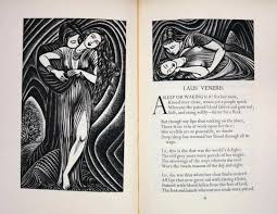 Algernon Charles Swinburne Laus Veneris Londyn Zloty Kogucik Press 1948 Specjalna Pr 5508 L3 1948 Fairytale Illustration Wood Engraving Illustration Art