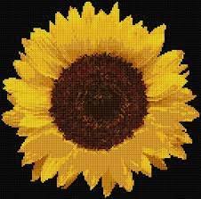We've stitched ours using dmc stranded cotton but the key includes thread shades. Ann Logan 10 Free Patterns Online Sunflower 429