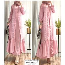Walaupun secara sepintas ia tampak kasar, namun ia memiliki tekstur yang lembut. Gamis Moscrepe Kombin Tile Premium Realpict Shopee Indonesia
