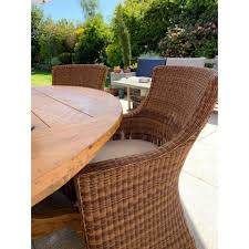 + c $8.61 shipping + c $8.61 shipping. Lowry 6 Seater Reclaimed Teak Round Garden Dining Set 160cm Table