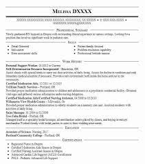 How do you sell yourself to an employer when you're a student who doesn't have any experience in. Personal Support Worker Resume Example Healthcare Support Resumes