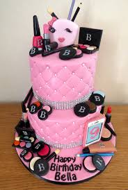 Glammed up cakesdecor make cake makeup birthday cakes cupcake. 2 Tier Make Up Themed Birthday Cake Susie S Cakes