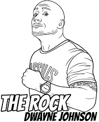 Wwe dwayne the rock johnson coloring page. Dwayne Johnson Coloring Page Topcoloringpages Net