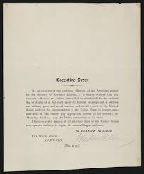 Executive order, As an evidence of the profound affection of the ...