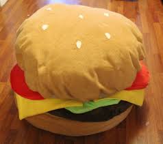 Hamburger Bean Bag Kids Bean Bags Diy Bean Bag Hamburger