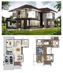 View interior photos & take a virtual home tour. Gorgeous 2 Storey House Concept With 4 Bedrooms Affordable Contemporary House Plans Aff In 2021 Affordable House Plans Craftsman House Plans 2 Storey House Design