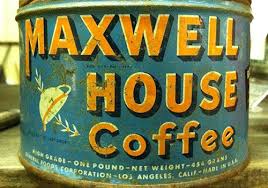 Vintage Maxwell Coffee House Tin Maxwell House Coffee Coffee House Coffee