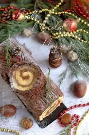 Buche De Noel Traditionnelle Creme De Marrons Chocolat Recette Buche De Noel Buche De Noel Traditionnelle Marron Chocolat