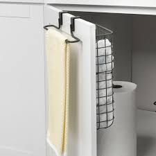 Grid Over The Cabinet Towel Bar Recycling Bag Storage Door Organizer Kitchen Towel Holder Storage