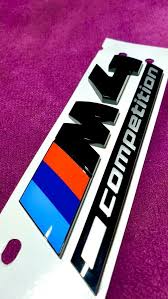 Logo Bmw M4 Competition Serie 4 F32 F33 F36 Noir Sigle Badge M Original 430 440 Ebay Logo Bmw Bmw Bmw M4