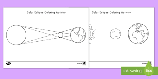 Solar eclipse color number coloring squared pages. Solar Eclipse Coloring Page Teacher Made