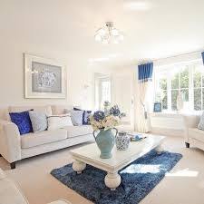 Cornflower Blue Looks Gorgeous Any Time Of Year Blue Livingroom Sofa Newhome Showhome Interiorinspiration Blue Living Room Living Room Designs New Homes