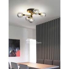 Eglo orme 20 wide black and gold led ceiling light $ 221.08. Nordic New Magic Bean Chandelier Glass Ball Ceiling Light 5 Modern Creative Dining Room Black Gold