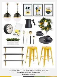 sunny yellow kitchen decorating ideas