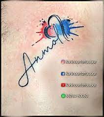 Watercolor Tattoo Name Tattoo By Kohinoor Tattoo Bar 85284 60060 Punjab Tattoos Mother Tattoos Mom Tattoos