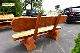 Bauen sie sich einfach eine bank aus einem holzstamm selber. Sommeraue Baumstamm Gartenmobel Grosse Sitzbank Craftmax Com