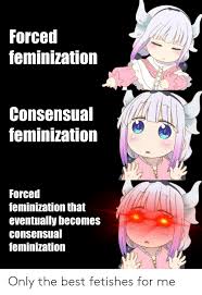 This could then mean getting them to put on girl's clothes, maybe a sissy maid outfit, calling them by a female name, or assuming female mannerisms. 25 Best Memes About Forced Feminization Forced Feminization Memes