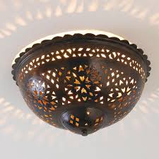 Pierced Tin Flush Mount Ceiling Light Shades Of Light Google Search Ceiling Lights Ceiling Light Shades Metal Ceiling Lighting