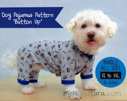 Dog Pajamas Pattern BUNDLE ALL SIZES button Up, Sewing Pattern, Dog Clothes  Pattern