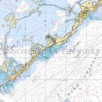 Florida Islamorada Nautical Chart Decor Nautical Chart