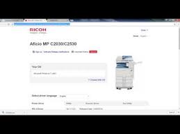 The availability of functions will vary by connected printer model. How To Install Printer Ricoh Aficio Mp C2030 Win7 64 Bit Youtube