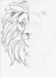 How do you draw a simple lion? Mirror Image Lion Drawing Week Two Classical Conversations Renee S Blog