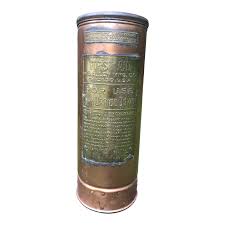 An umbrella stand that will look just as good as your furniture, it has four slots for tall umbrellas and two hooks this easy to assemble piece it includes all hardware. Antique Brass Copper Fire Extinguisher Umbrella Stand Chairish