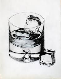 Glass Of Whiskey Ice Cubes Tattoo Design Ice Tattoo Beer Tattoos Cocktail Illustration
