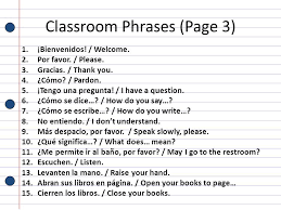 Image Result For Common Classroom Expressions In Spanish Useful Spanish Phrases Learning Spanish Spanish Phrases