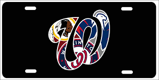 Caps, washington capitals вашингтон кэпиталз. Washington Sport Teams Nationals Capitals And Redskins Combined Logos Inside W Novelty License Plate