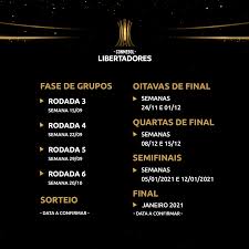 Hercules vianna junho 1, 2021 at 01:44. O Calendario Completo Da Conmebol Libertadores Facebook